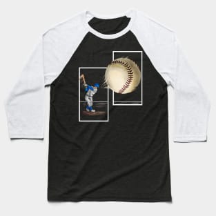 The Batter Hits The Baseball Baseball T-Shirt